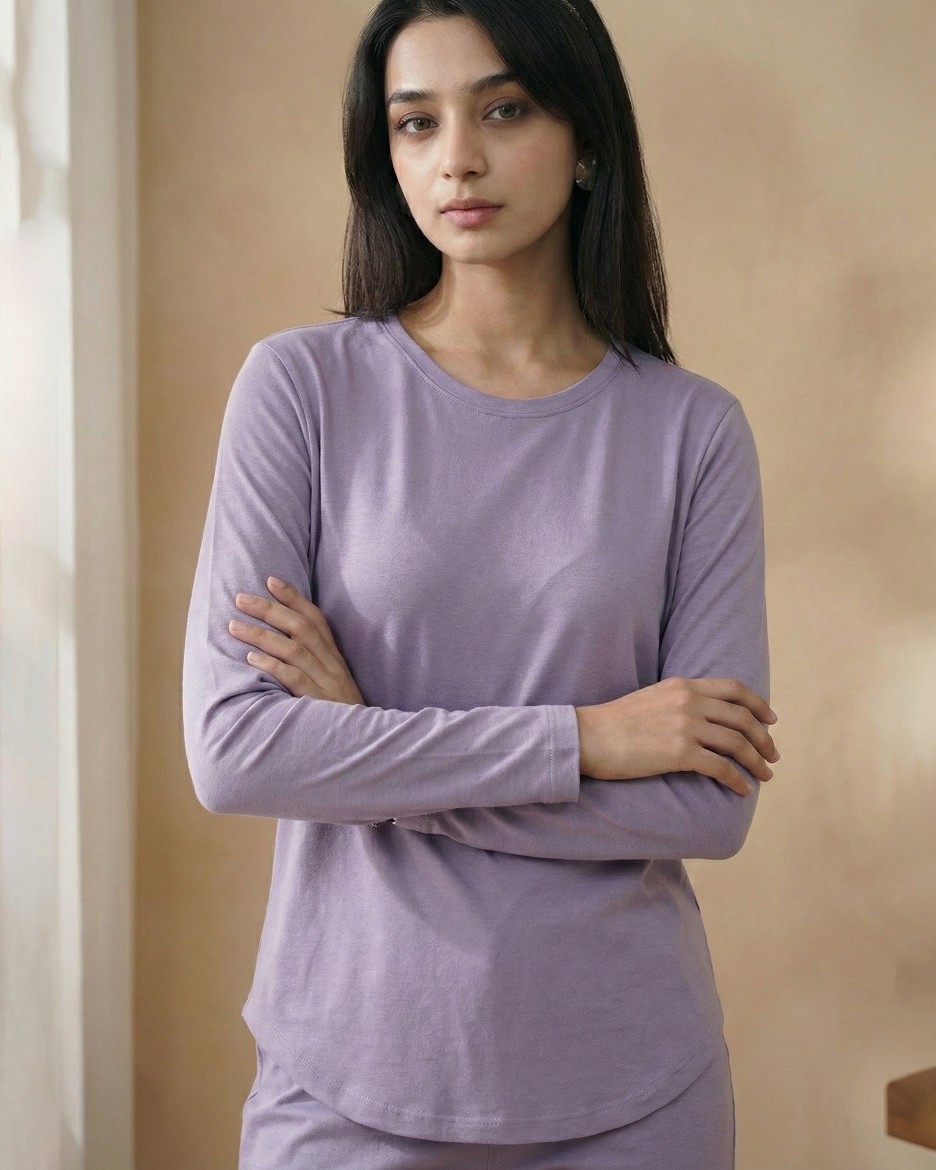 Estelle Bamboo Tee  (Lavender)