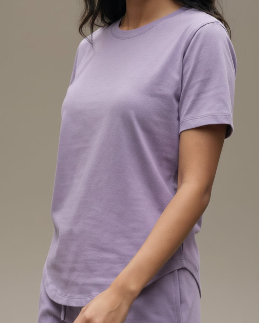 Celine Bamboo Tee  (Lavender)