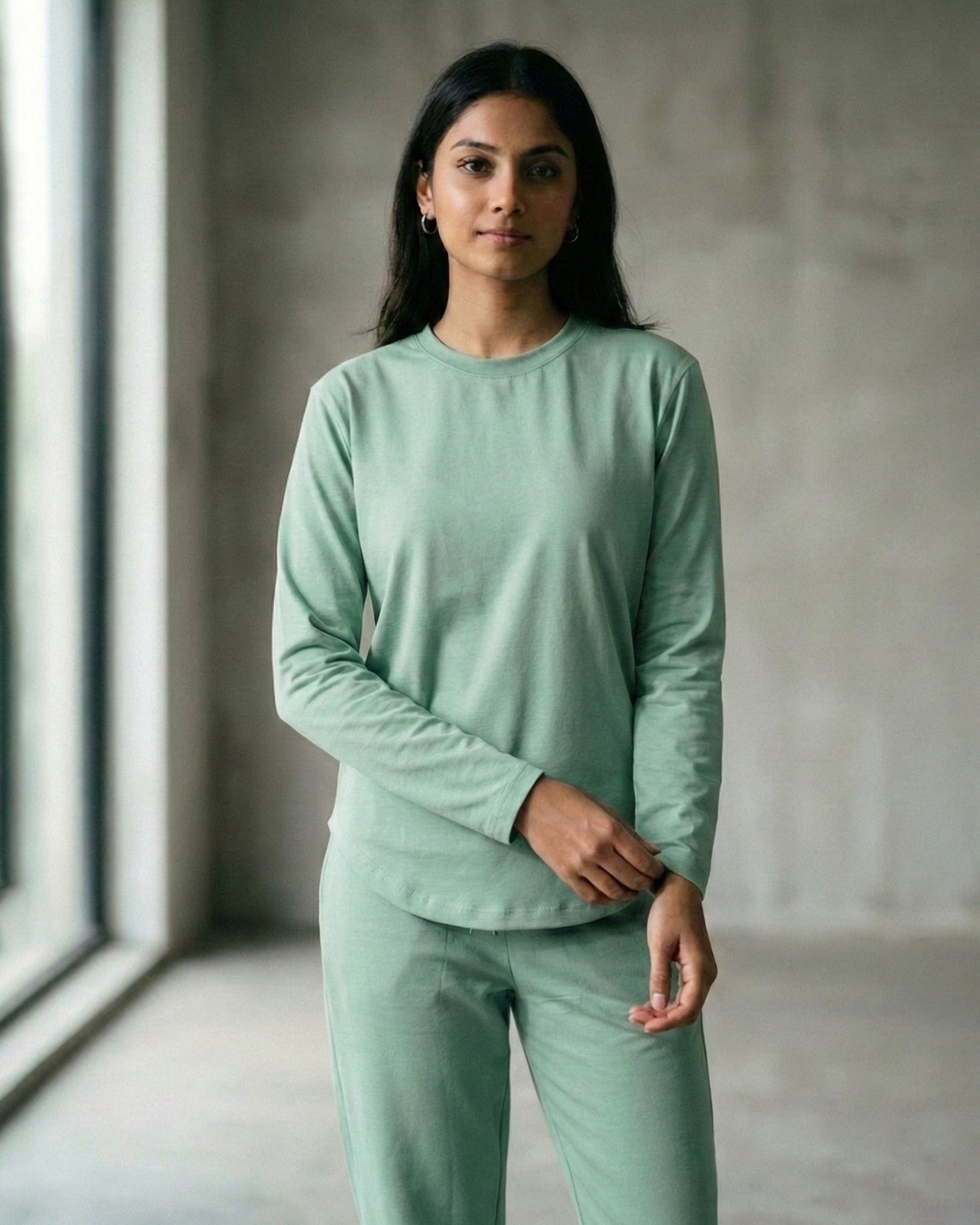 Estelle Bamboo Tee  (Mint Green)