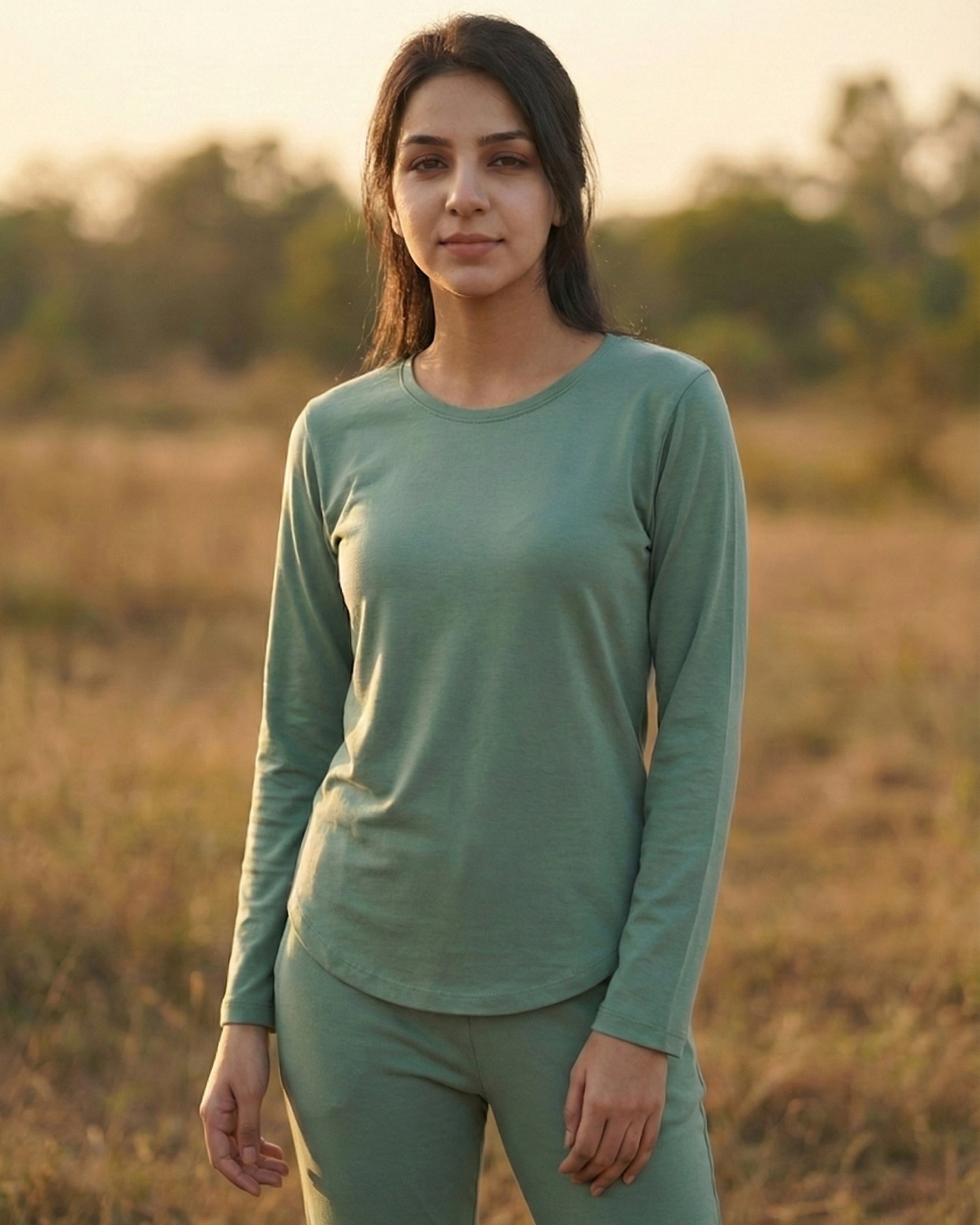 Estelle Bamboo Tee  (Mint Green)