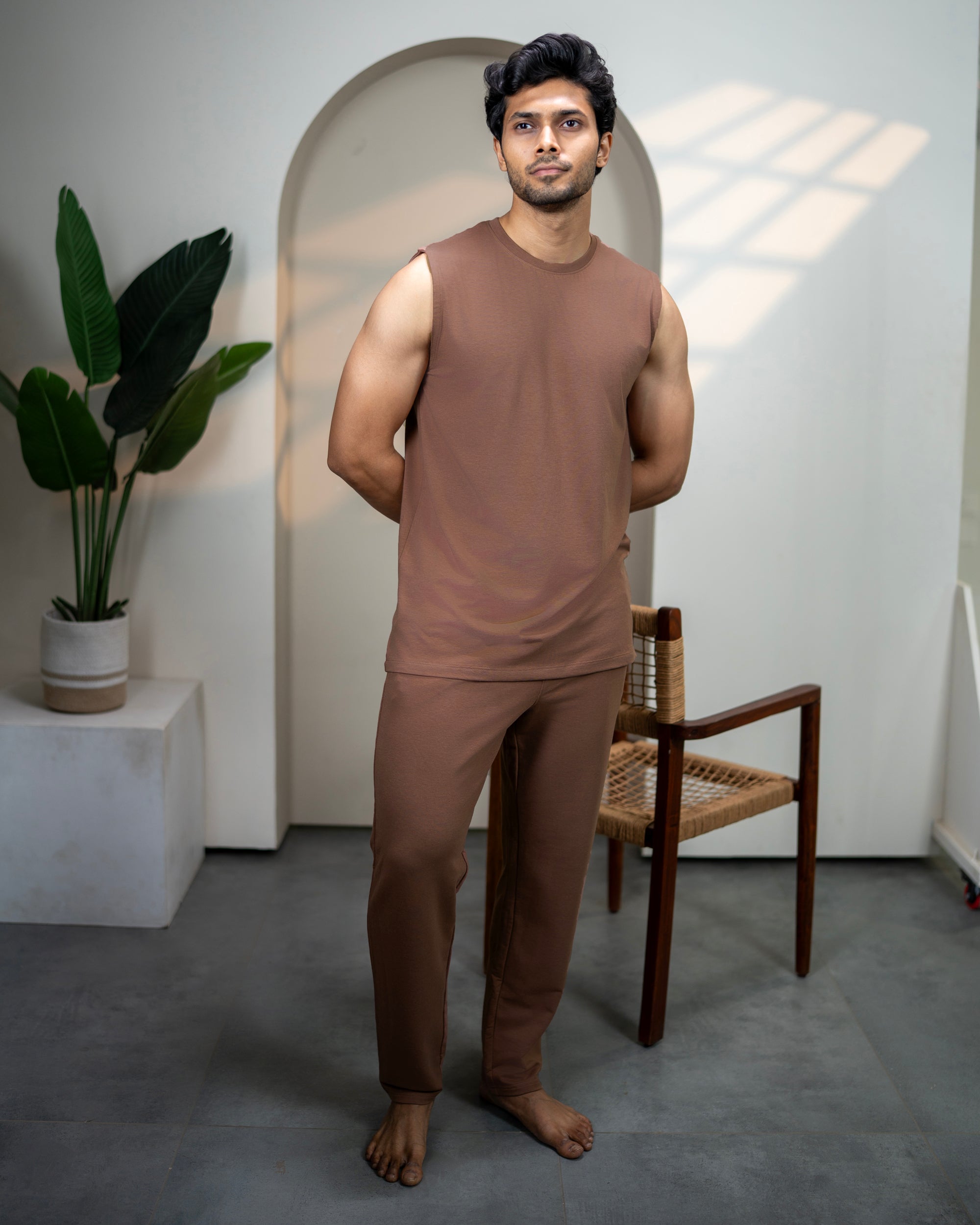 AirKnit Bamboo Tee  (Mystic Brown)