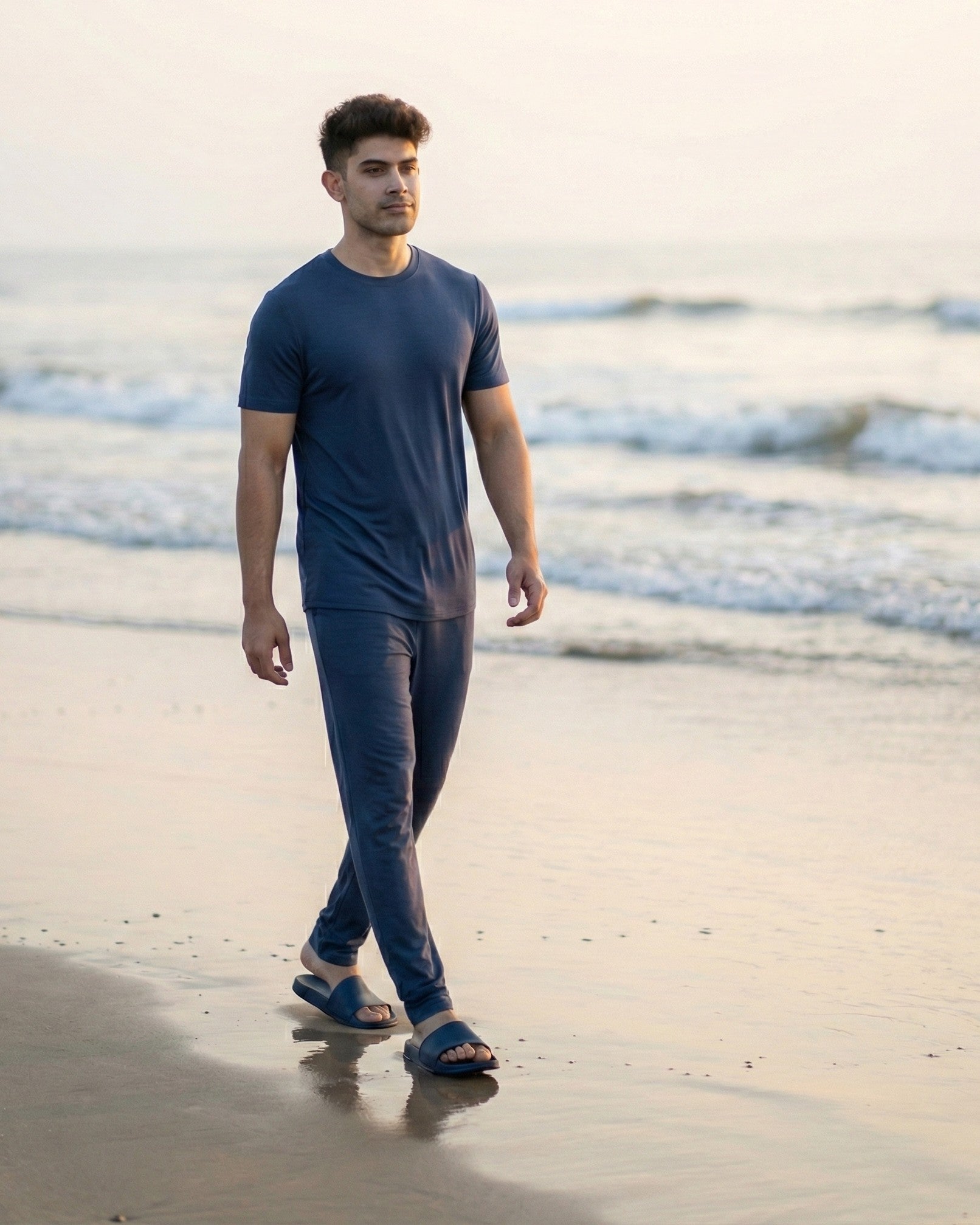 Cosmo T-Shirt + Pant  (Navy Blue)