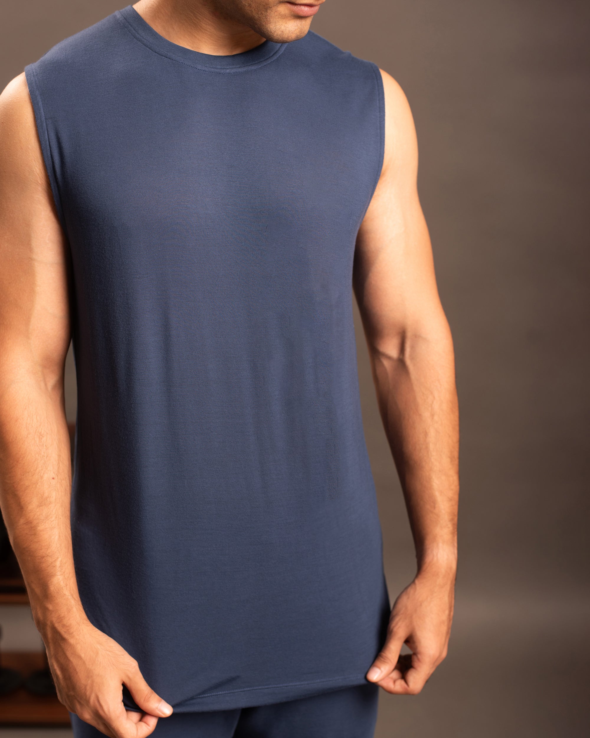 AirKnit Tee + Shorts  (Navy Blue)