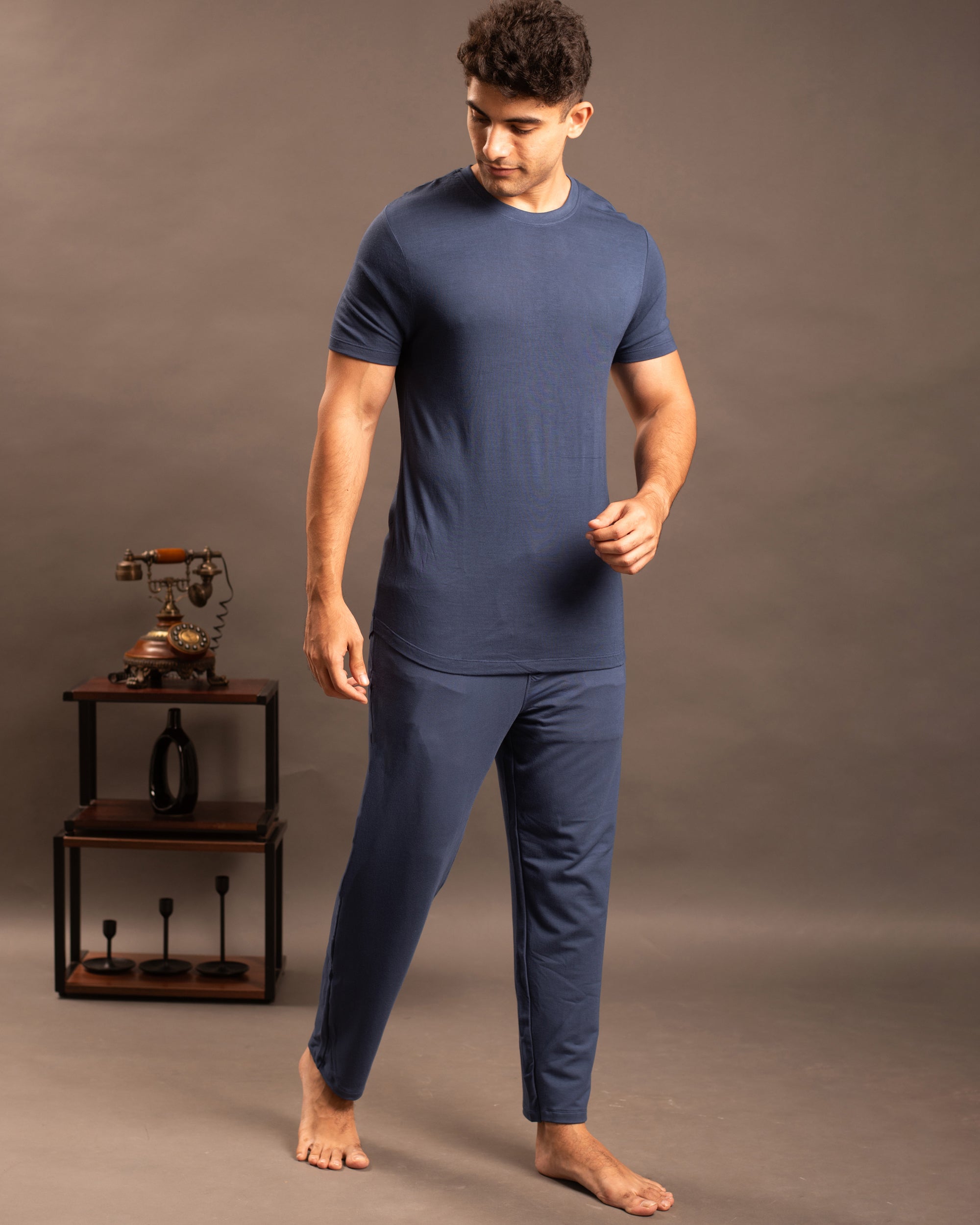 Cosmo Bamboo T-Shirt  (Navy Blue)