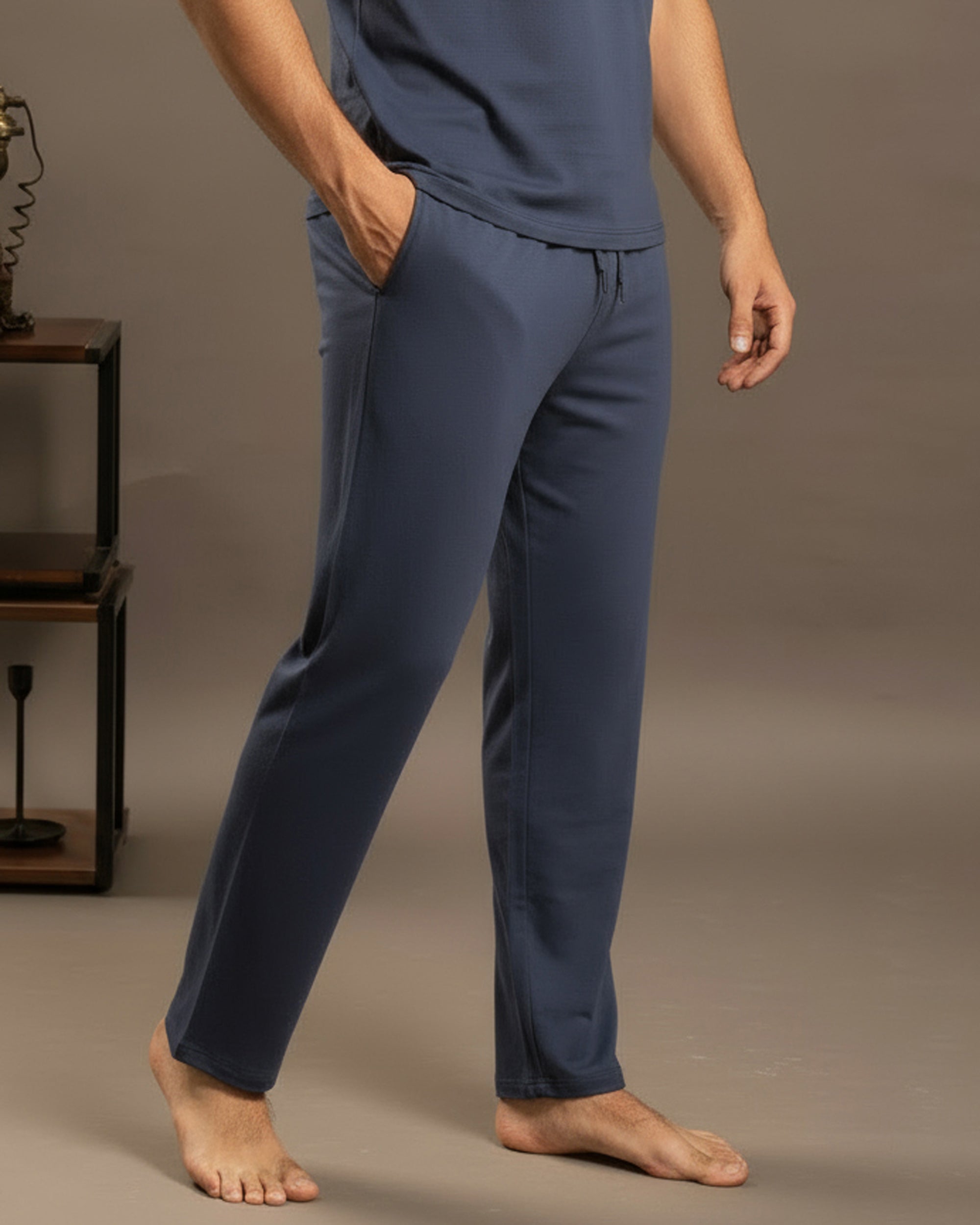 AirKnit Tee + Pant  (Navy Blue)
