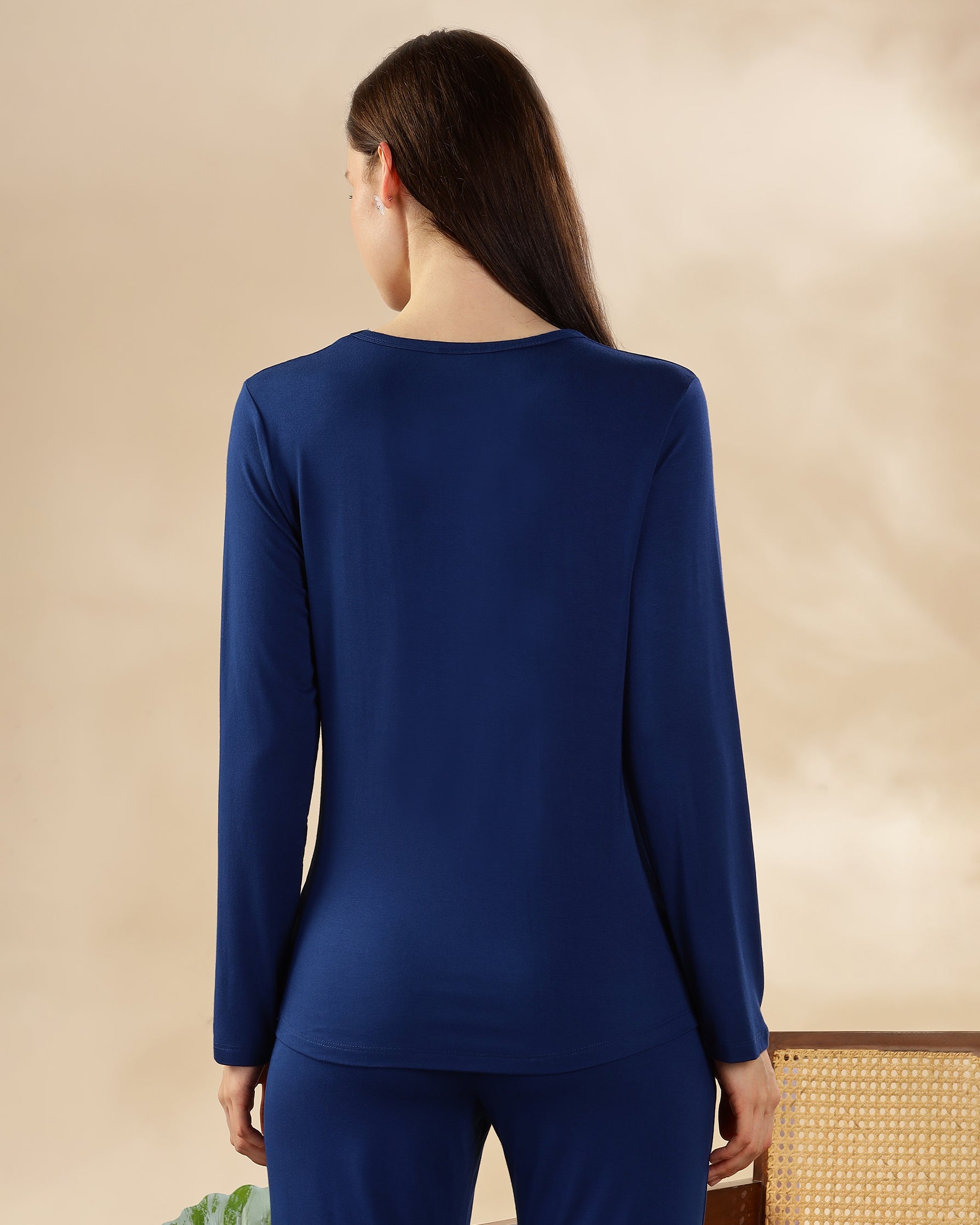 Estelle Bamboo Tee  (Night Blue)