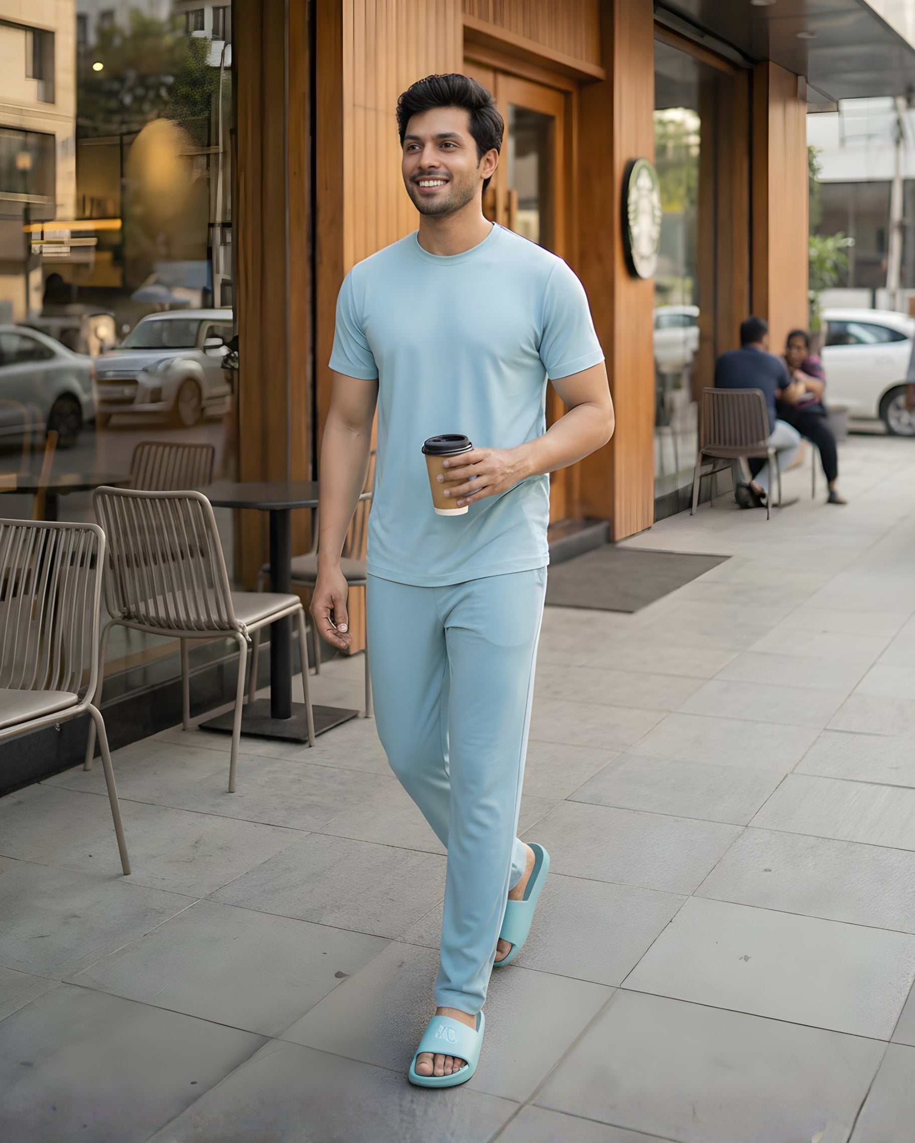 Cosmo T-Shirt + Pant  (Nile Blue)