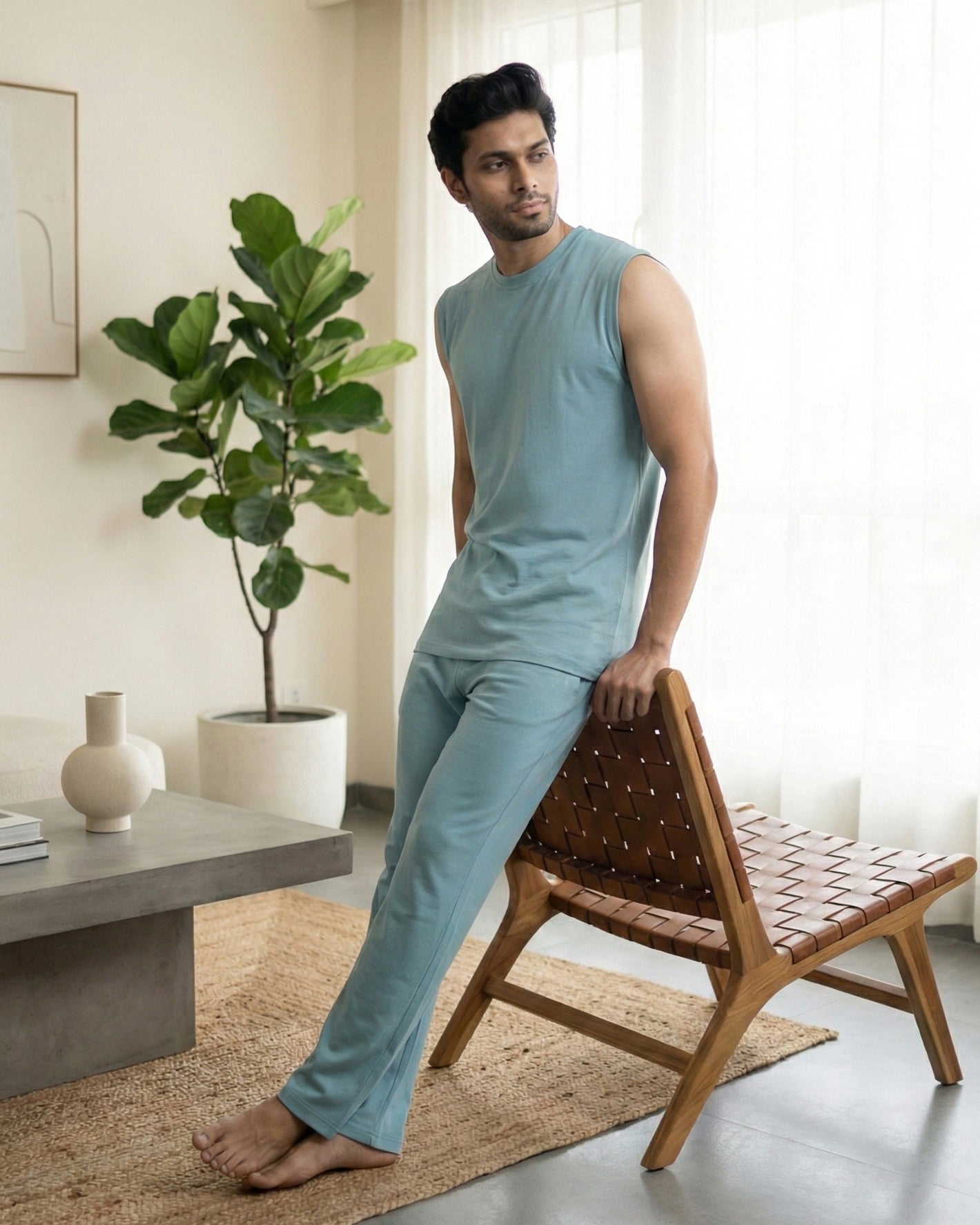 AirKnit Tee + Pant  (Nile Blue)