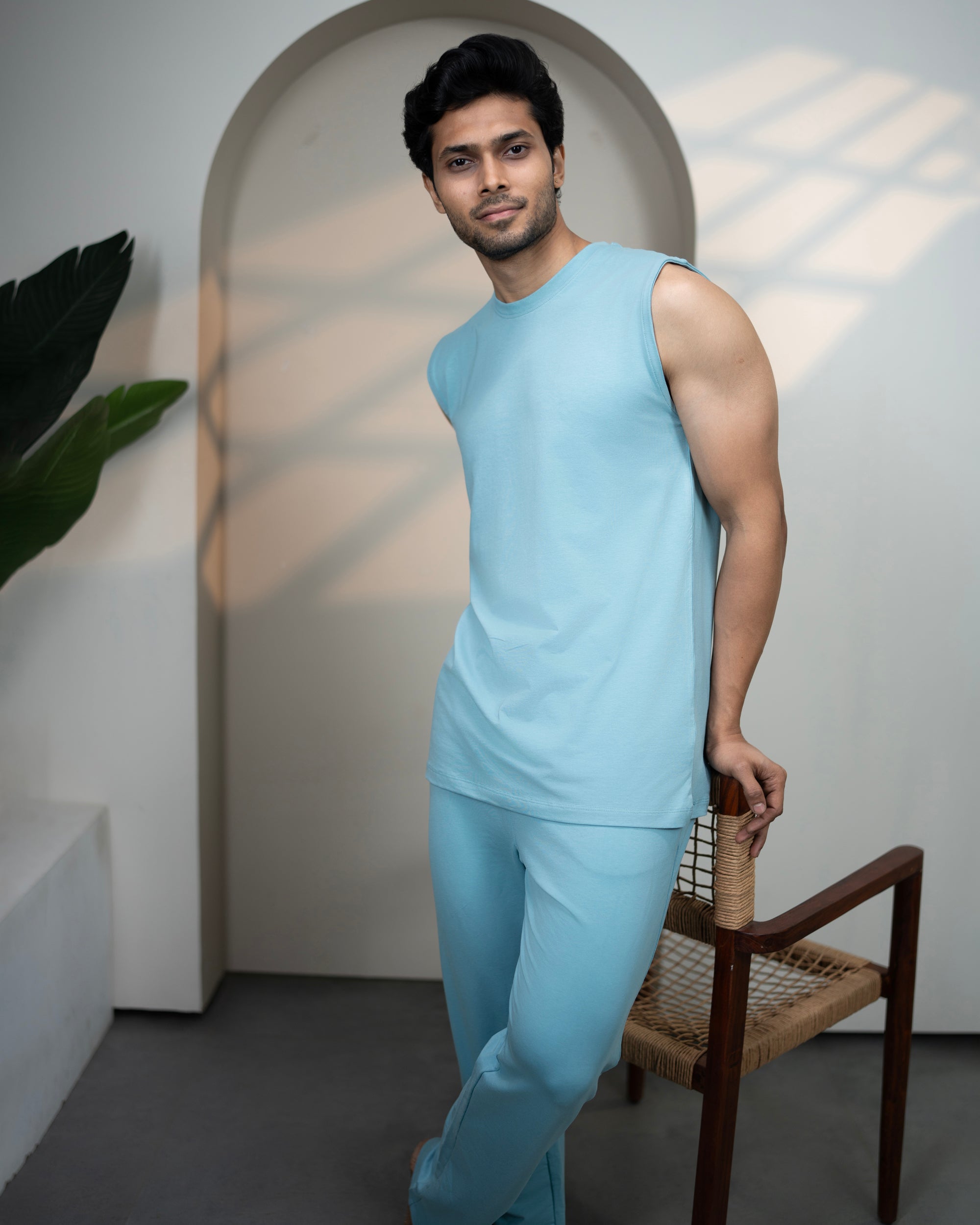 AirKnit Bamboo Tee  (Nile Blue)