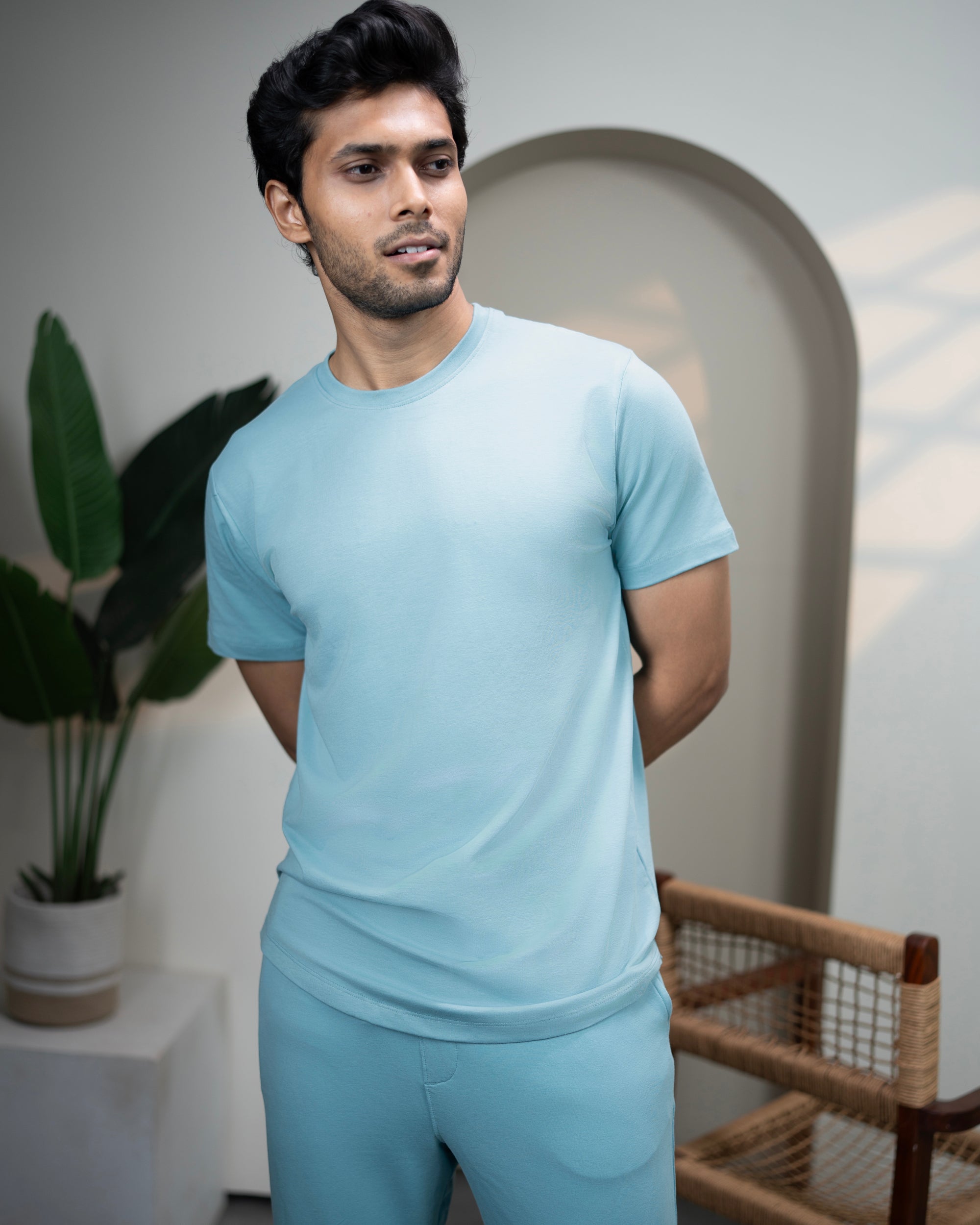 Cosmo T-Shirt + Shorts  (Nile Blue)