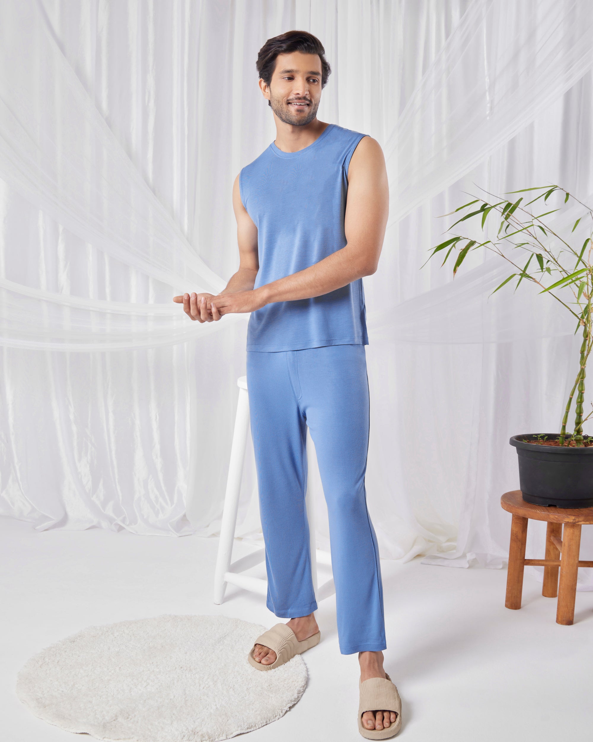 AirKnit Bamboo Tee  (Serene Blue)