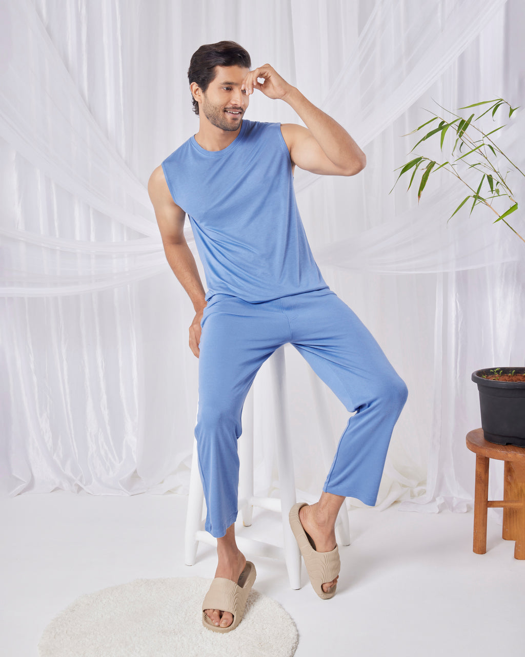 AirKnit Bamboo Tee  (Serene Blue)