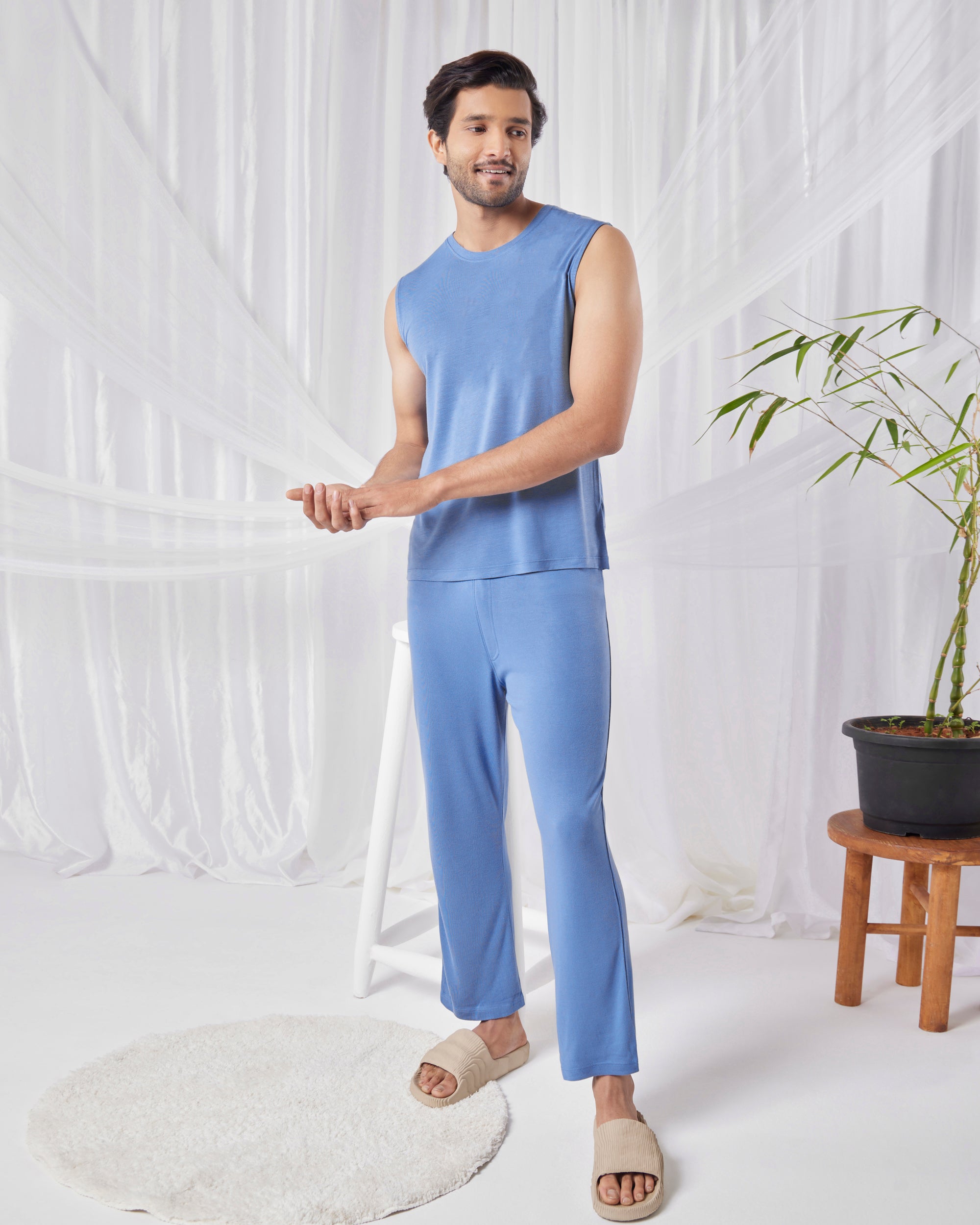 AirKnit Tee + Pant  (Serene Blue)