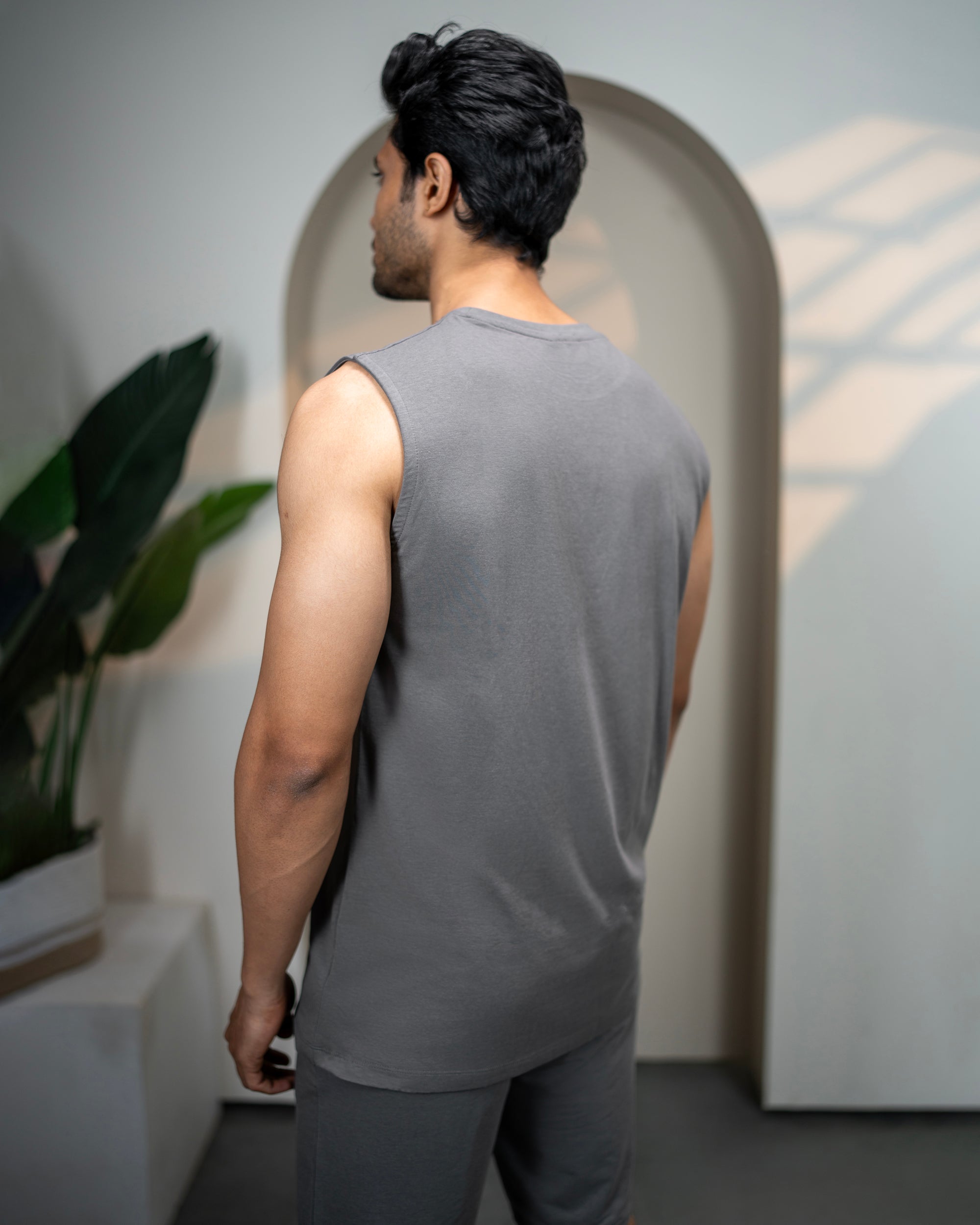 AirKnit Bamboo Tee  (Stone Grey)
