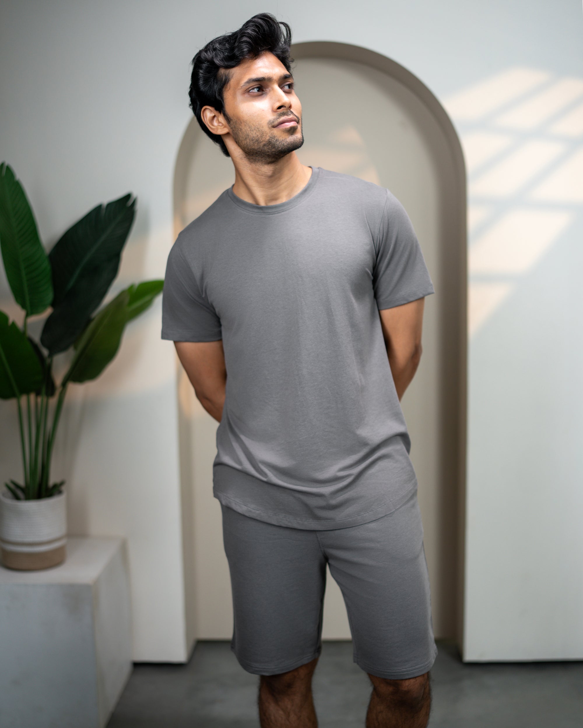 Cosmo Bamboo T-shirt  (Stone Grey)