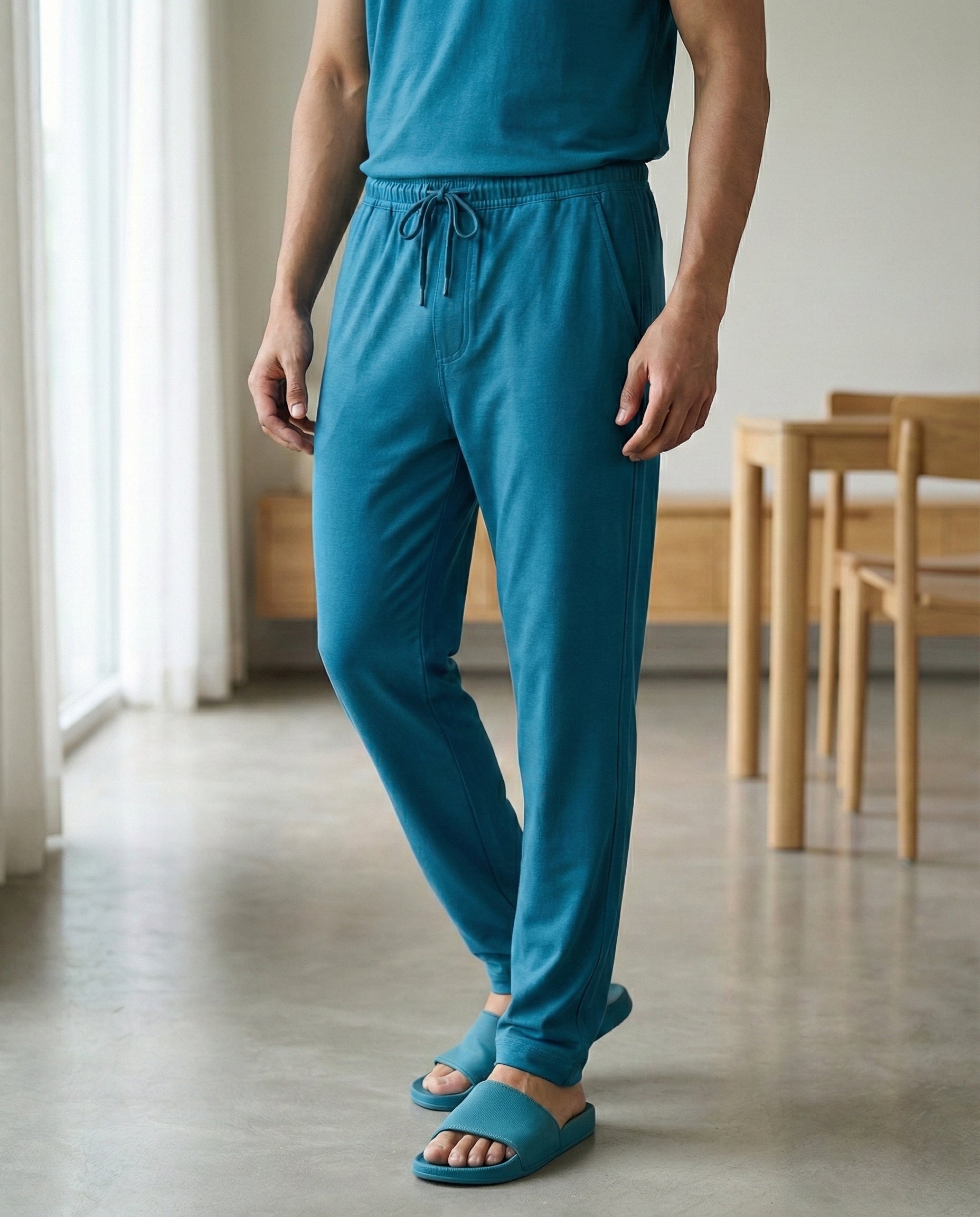 AirKnit Tee + pant  (Teal Blue)