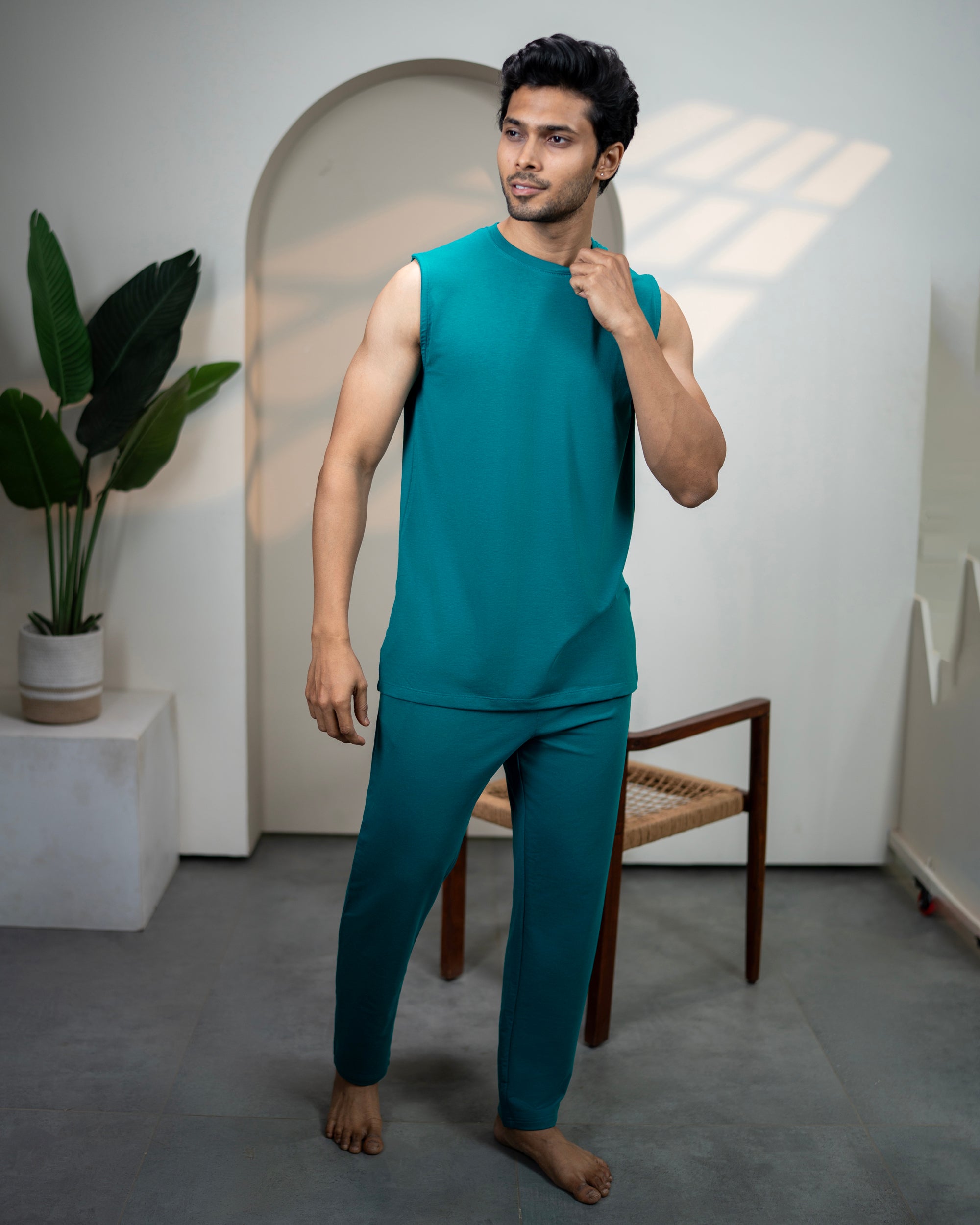 AirKnit Bamboo Tee  (Teal Green)