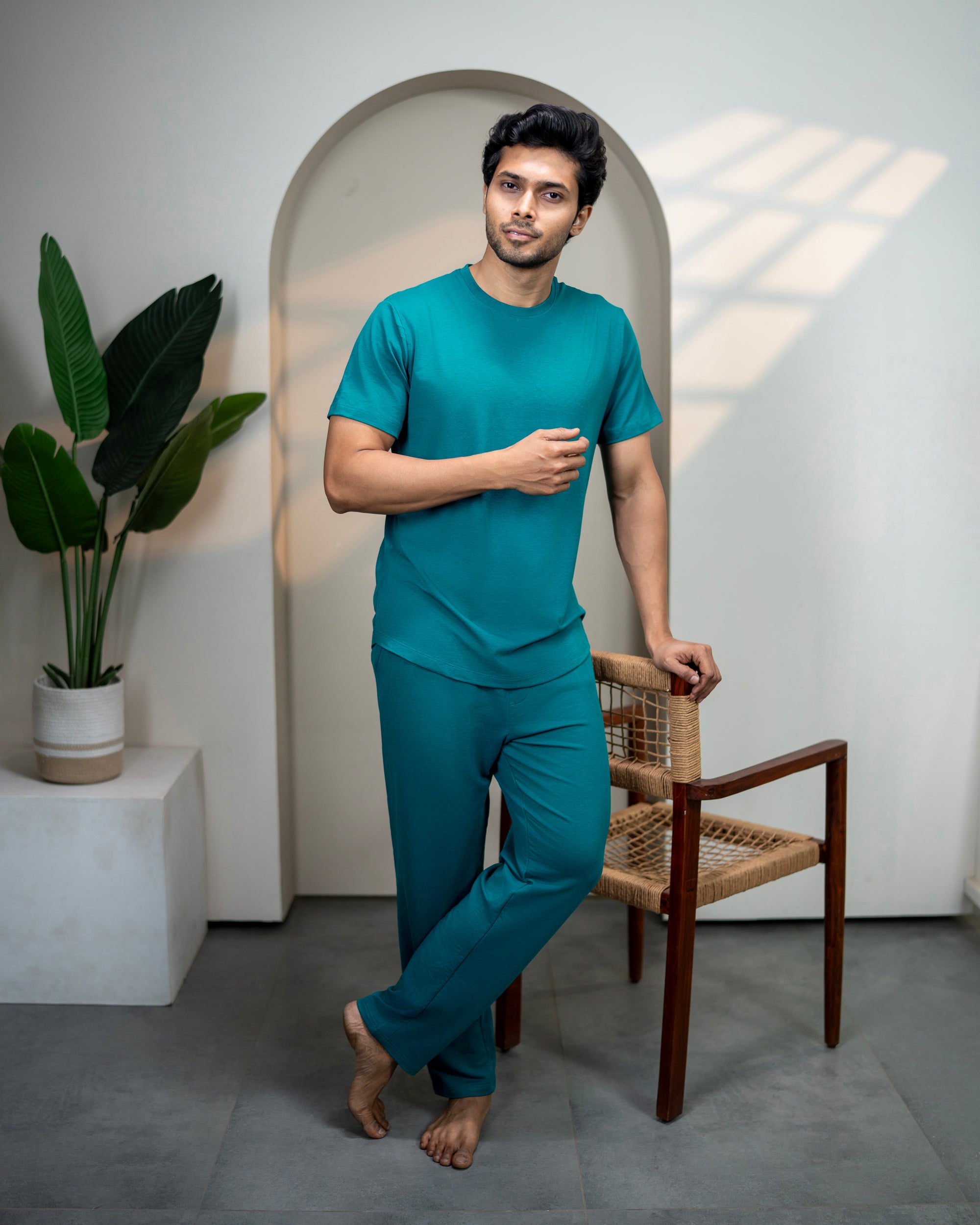 Urbanite Bamboo Pant  (Teal Green)