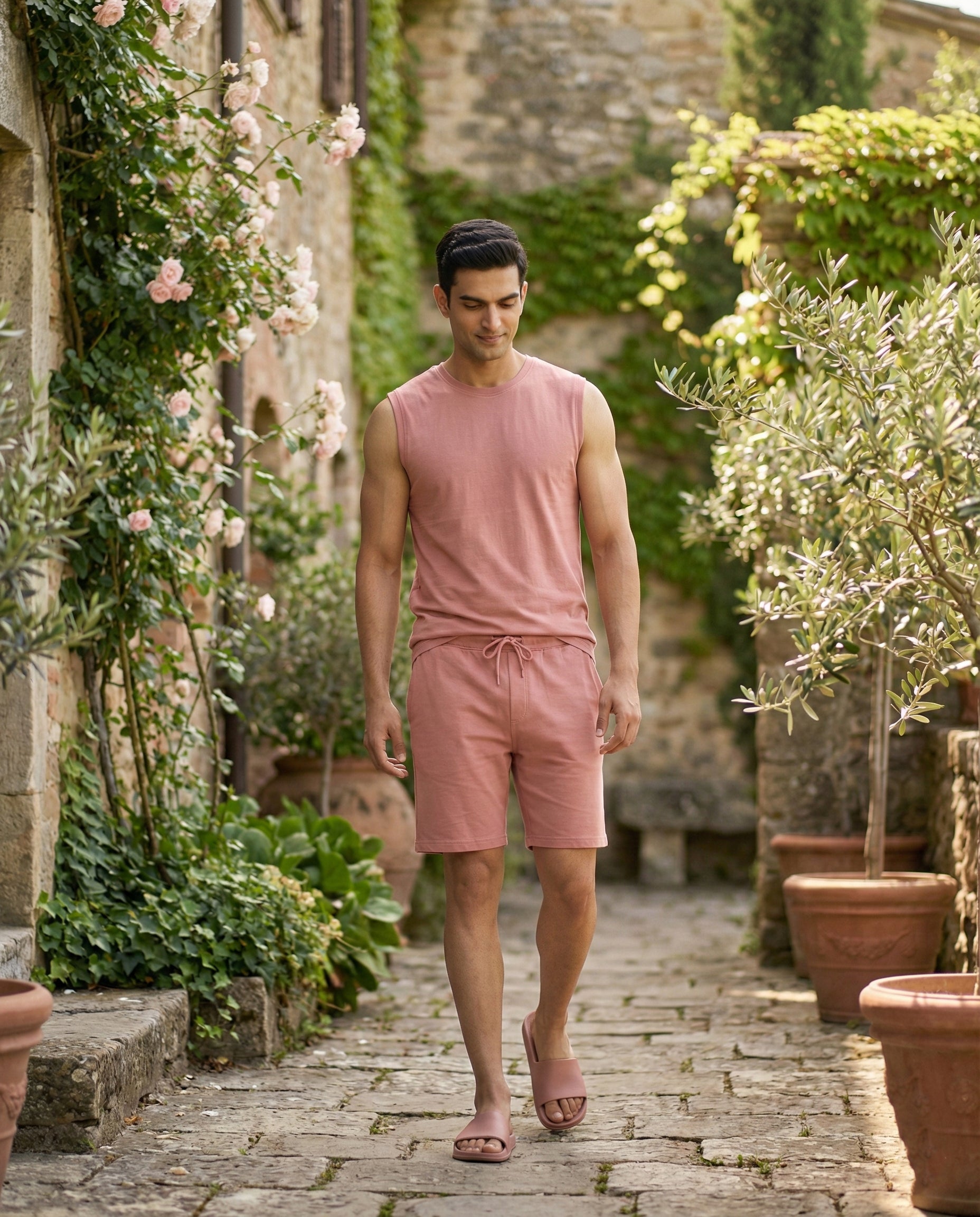 AirKnit Tee + Shorts  (Terracotta)