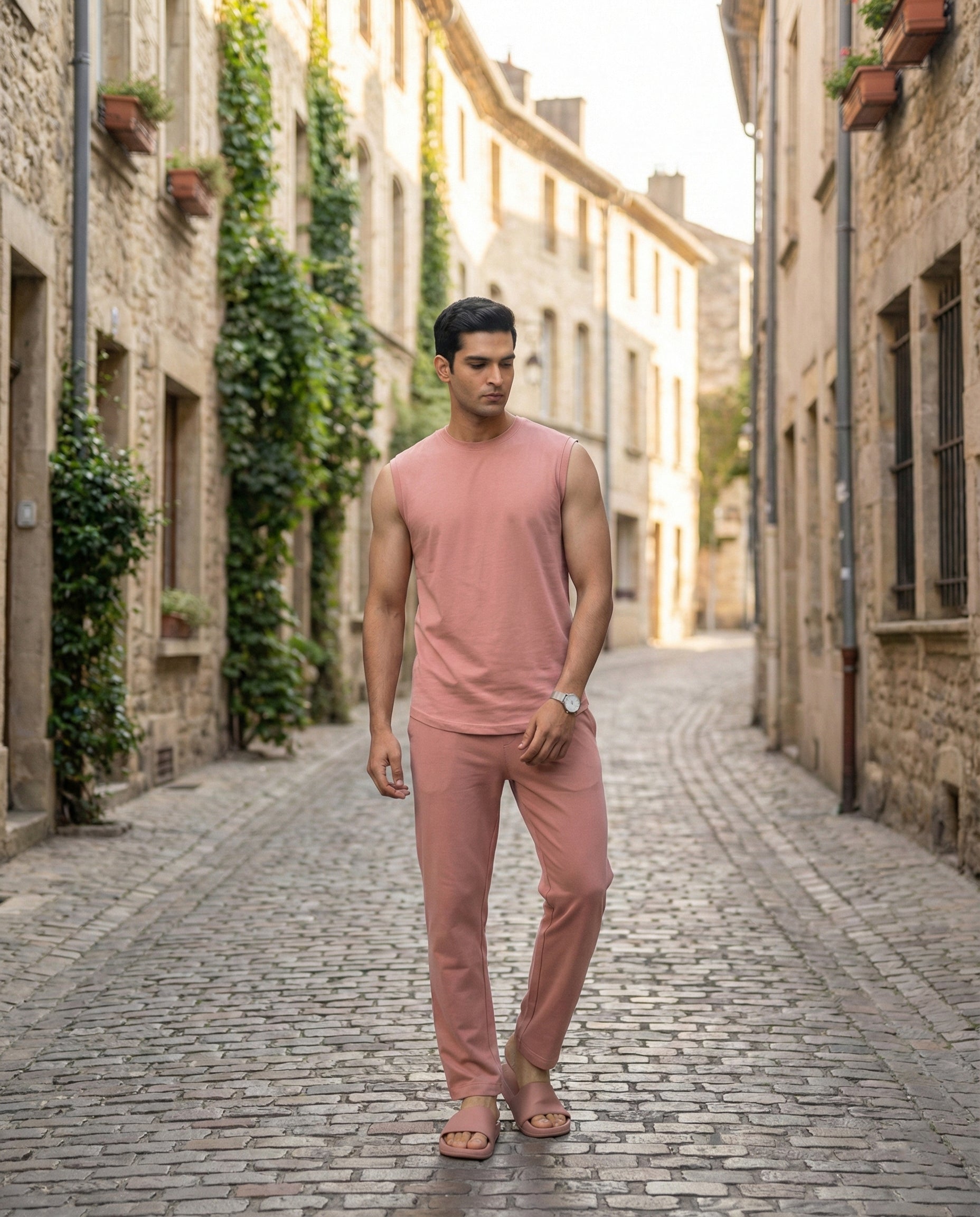 AirKnit Tee + pant  (Terracotta)