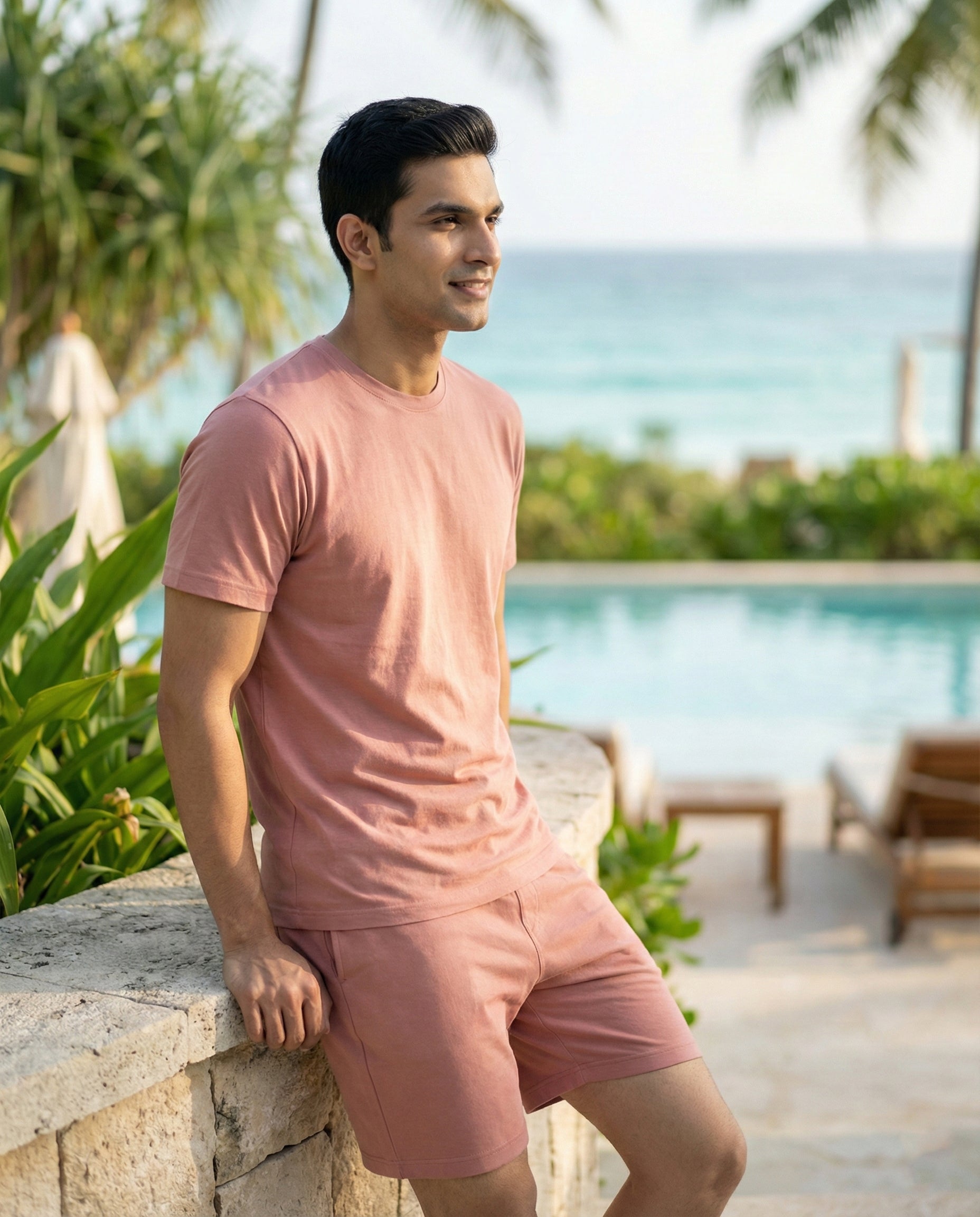 Hushy Bamboo Shorts  (Terracotta)