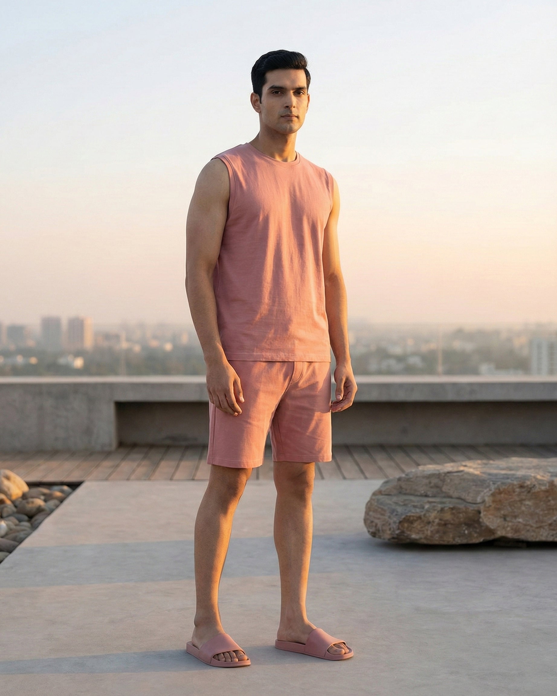 AirKnit Bamboo Tee  (Terracotta)
