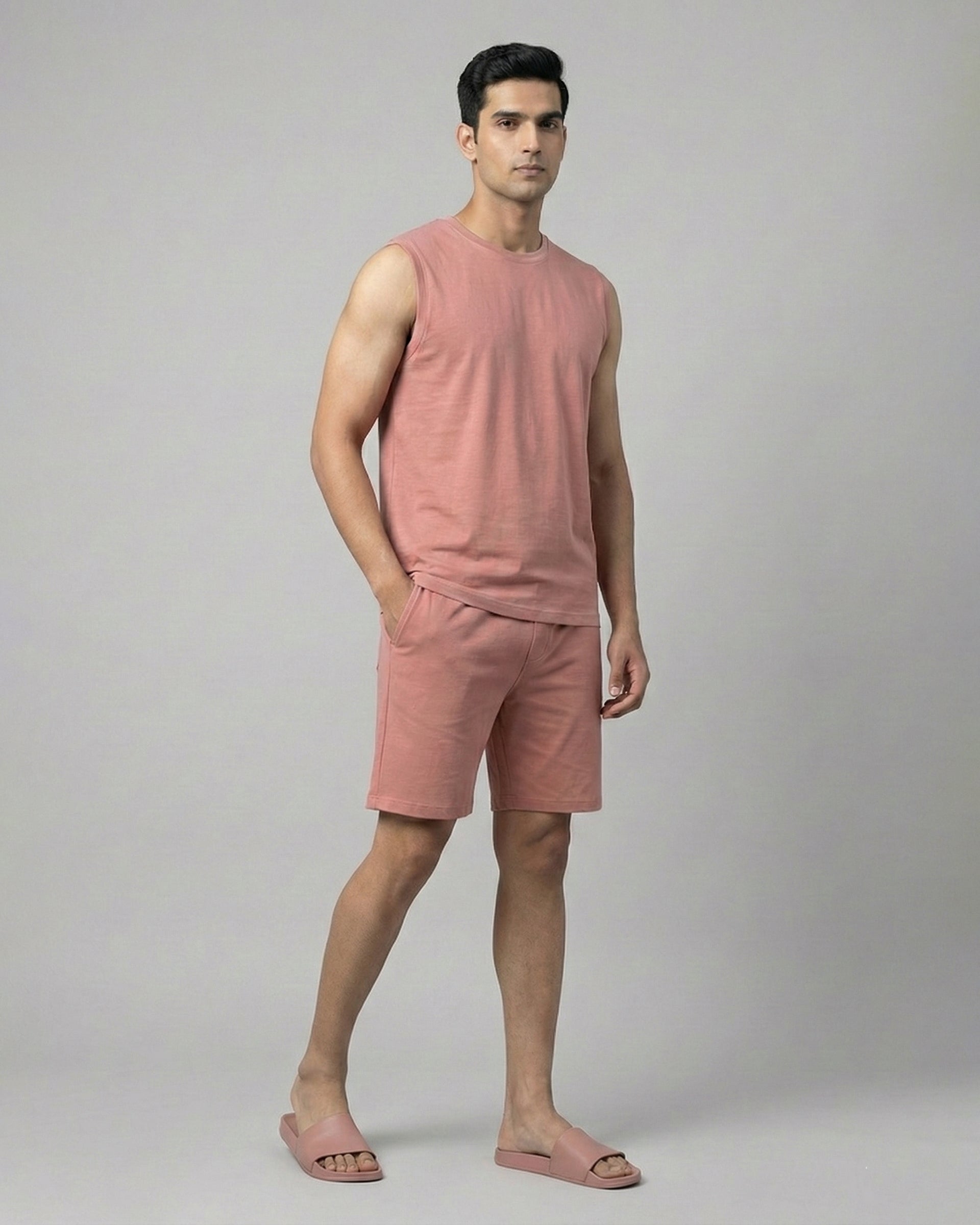 AirKnit Tee + Shorts  (Terracotta)