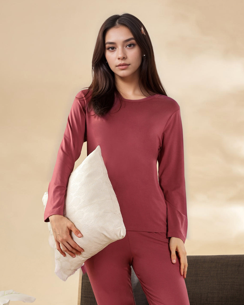 Estelle Bamboo Tee  (Wild Rose)